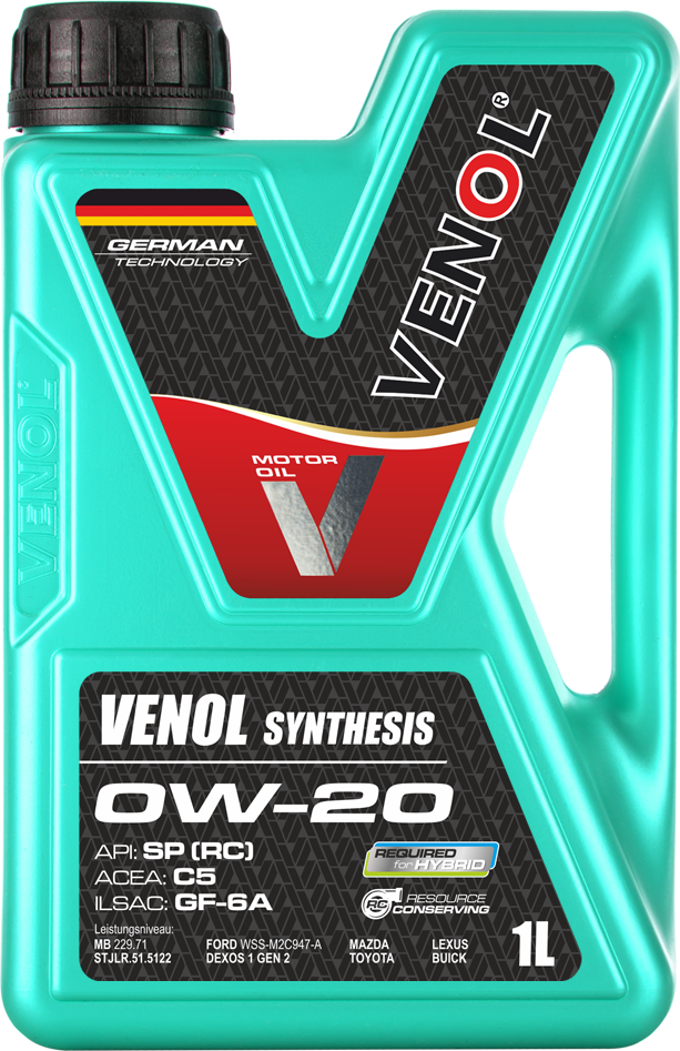 Venol Synthesis 0W20 SQ (RC) C5 GF-6A